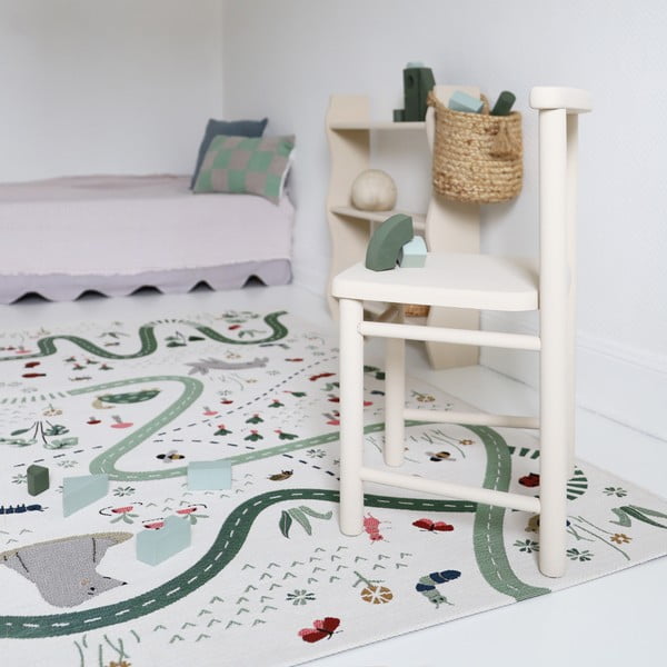 Covor de joacă pentru copii crem 123x180 cm Garden Life – Nattiot-image-2