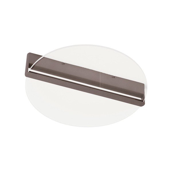Plafonieră maro LED cu intensitate reglabilă din aluminiu cu abajur din sticlă acrilică Noah – Nova Luce