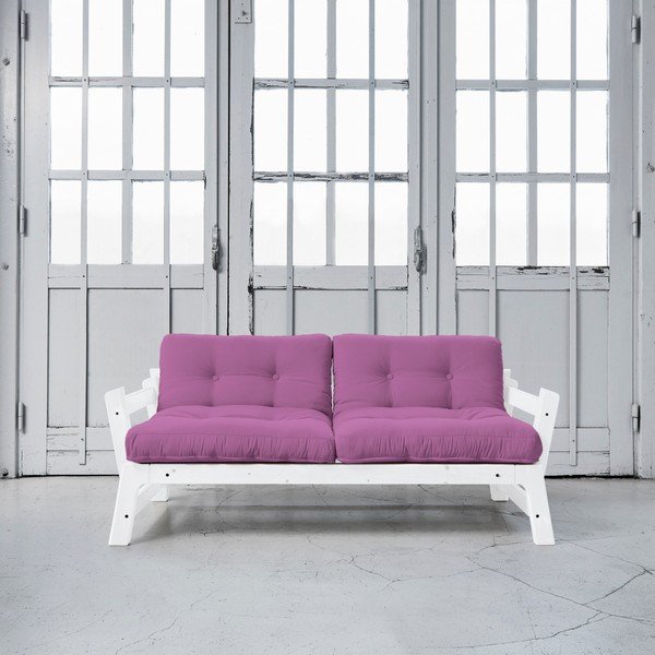 Canapea extensibilă Karup Step White/Taffy Pink-image-1