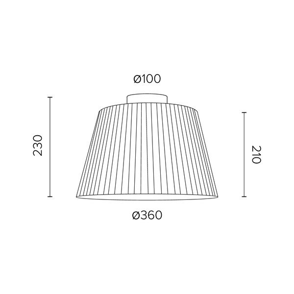 Plafonieră Sotto Luce KAMI CP, Ø 36 cm, crem-image-1