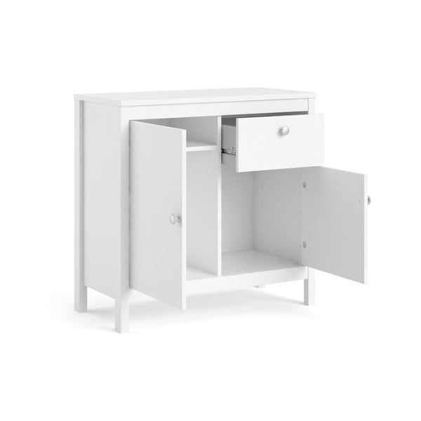 Comodă albă joasă 82x80 cm Madrid – Tvilum-image-4