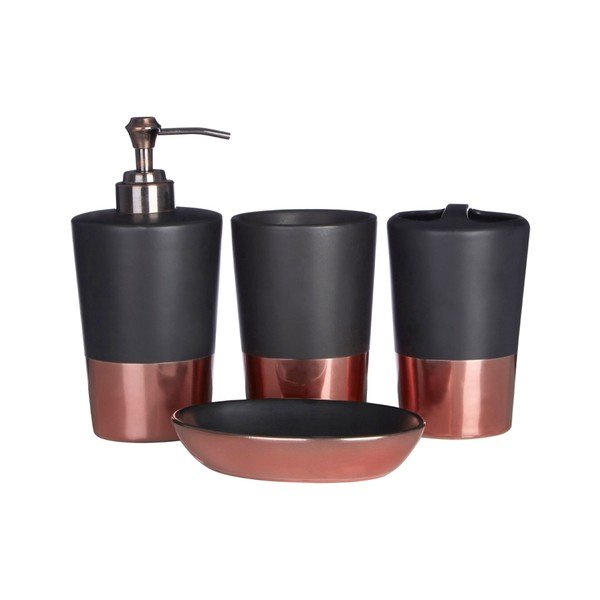 Suport pentru periuțe de dinți Premier Housewares Alpha, negru-image-1
