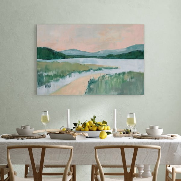 Tablou 70x100 cm Gouache Lake – Styler-image-1