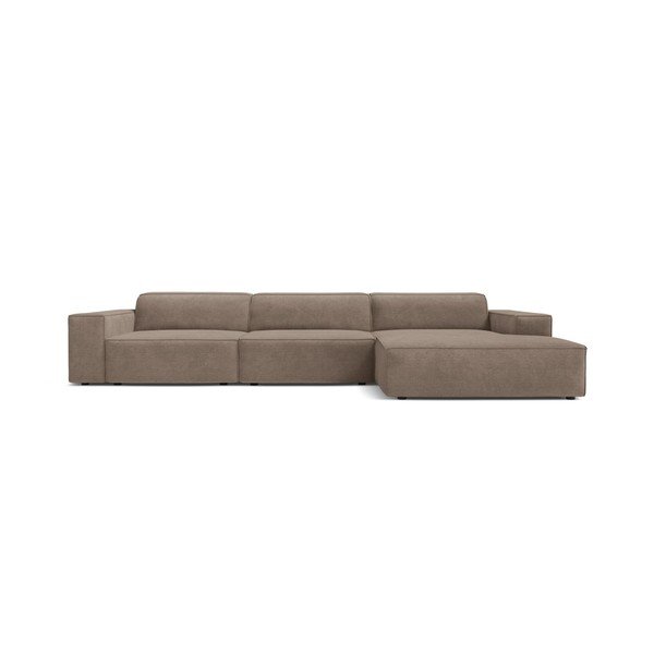 Colțar modular bej (cu colț pe partea dreaptă/cu șezlong) Jodie – Micadoni -image-1