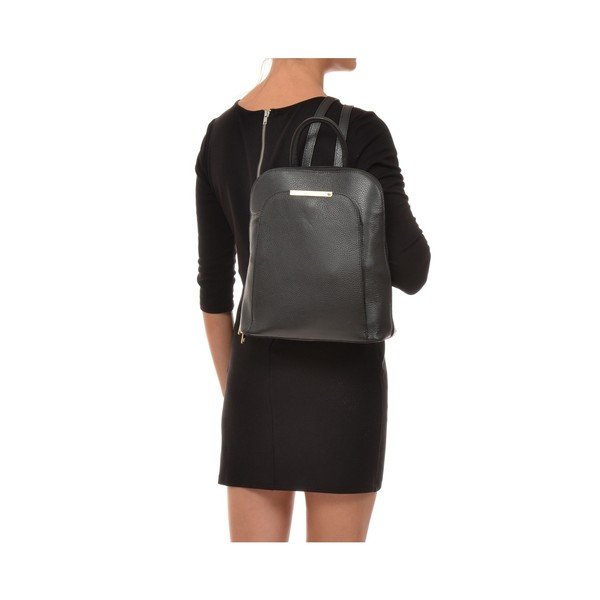 Rucsac din piele Renata Corsi Milan, negru-image-3