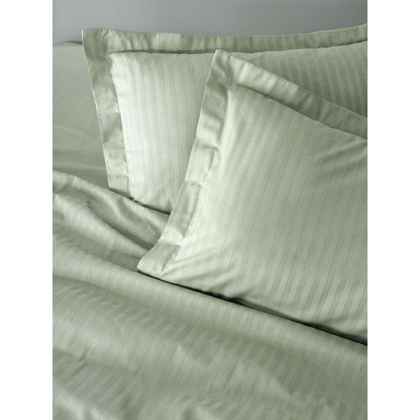 Lenjerie de pat verde salvie pentru pat de o persoană 200x140 cm Stripe  – Mijolnir-image-4