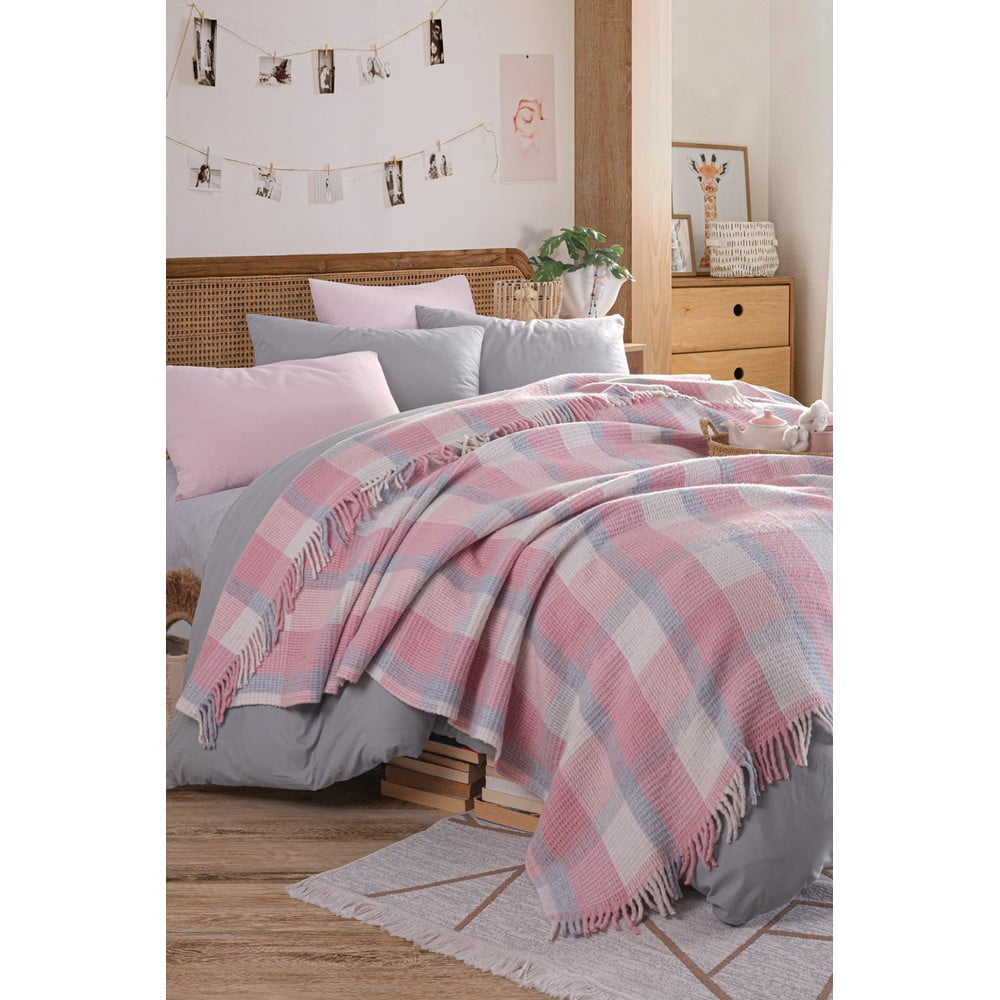 Cuvertură roz 180x220 cm Warm Soft – Mijolnir