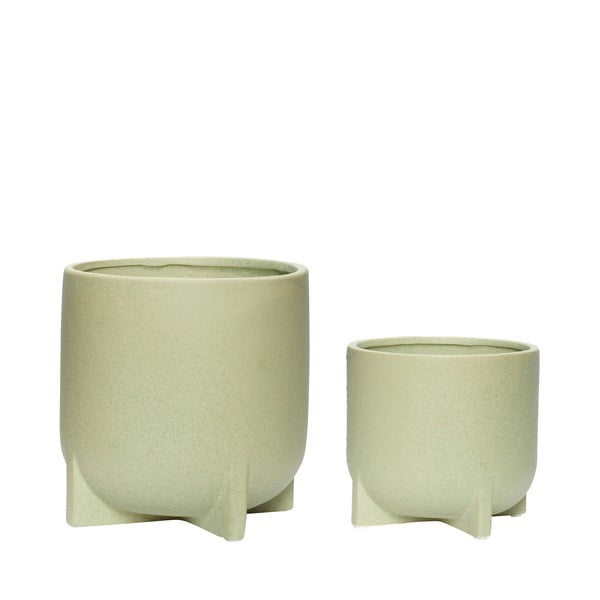 Ghivece decorative 2 buc. din ceramică handmade ø 19 cm Split – Hübsch