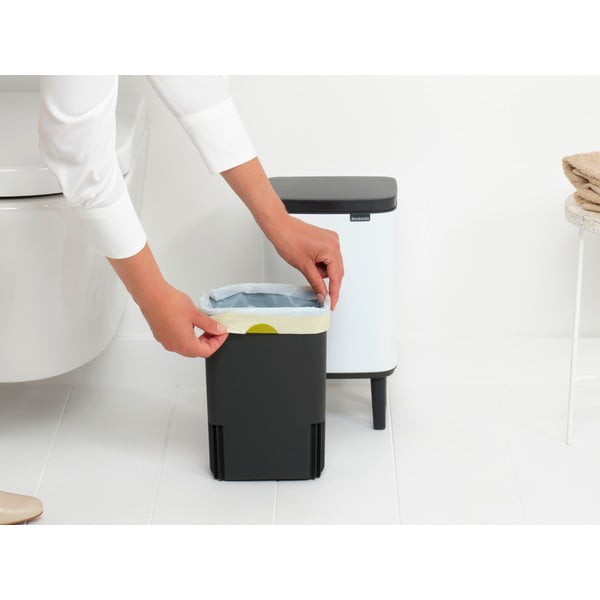 Coș de gunoi alb din oțel 4 l Bo Hi – Brabantia-image-4