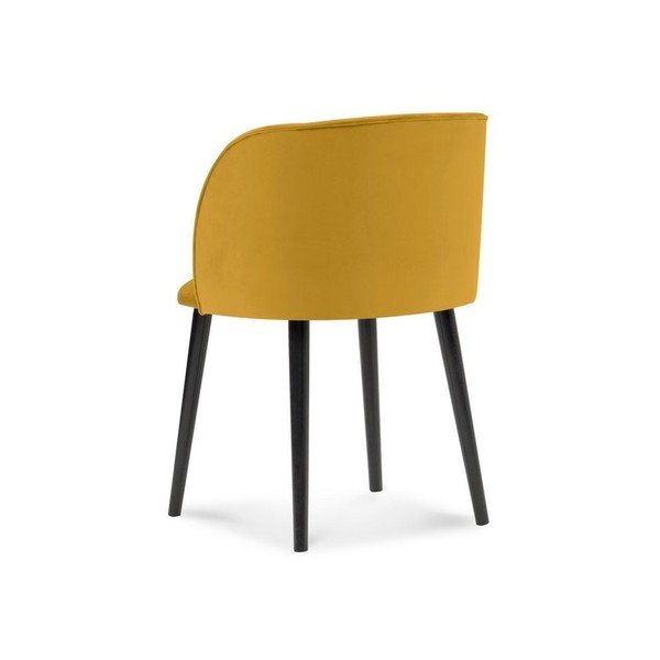 Scaun cu tapițerie de catifea Windsor & Co Sofas Aurora, galben-image-2