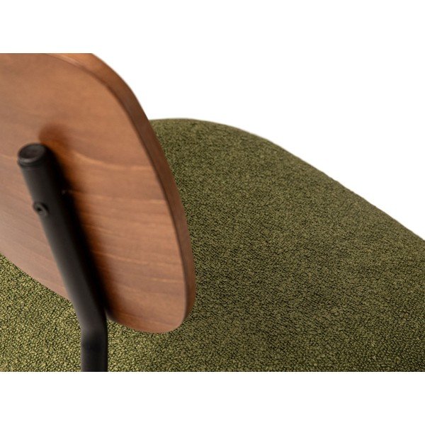 Scaun de dining verde/în culoare naturală stivuibil din lemn de fag Dina – Micadoni -image-3