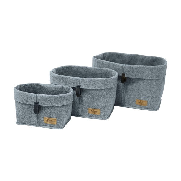 Organizator textil Wenko Felt, 30 x 18 cm, gri-image-3