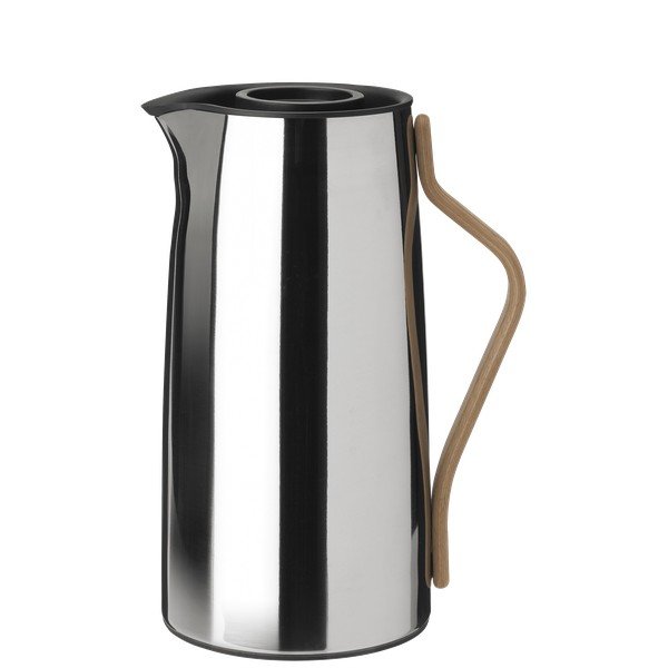 Cană termos argintiu din oțel inoxidabil 1,2 l Emma – Stelton