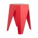 Scaun roșu din plastic Cherish – Leitmotiv