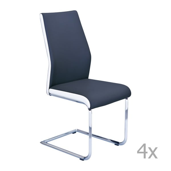 Set 4 scaune 3Casa Lisbona, albastru