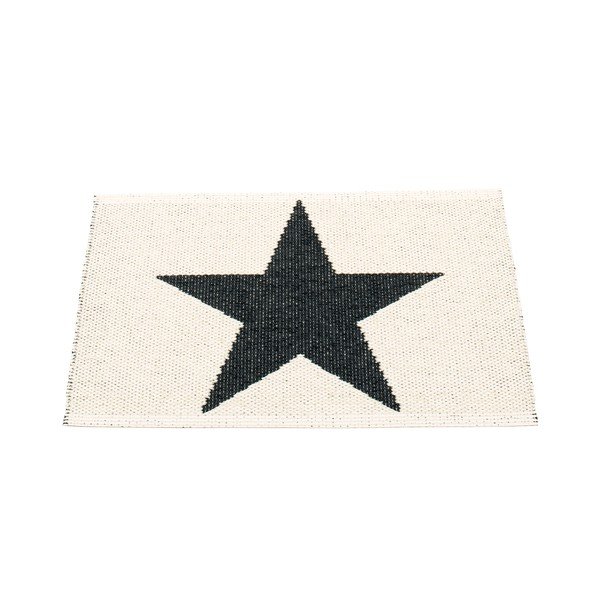 Covor pentru exterior și interior alb-negru 70x50 cm Viggo Black – Pappelina-image-1