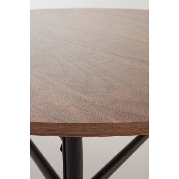 Măsuță de cafea în culoare naturală închisă rotundă din metal ø 100 cm Valley – Jotex-image-3