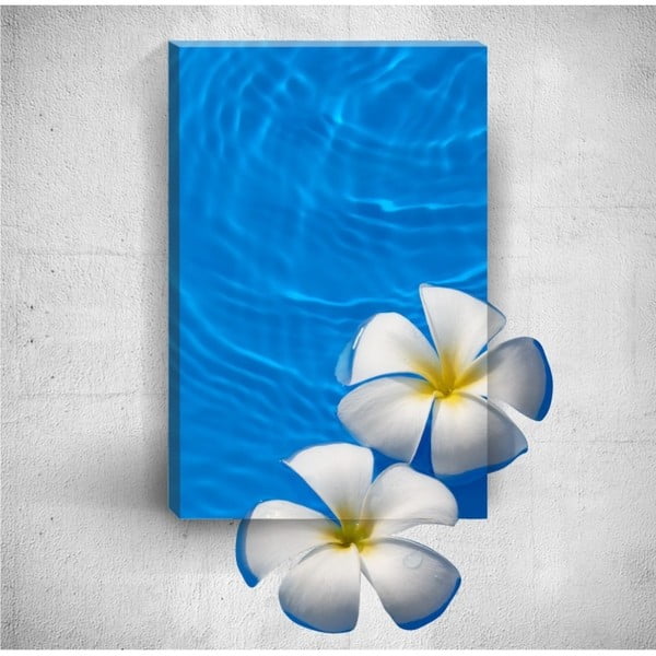 Tablou de perete 3D Mosticx Flowers In Water, 40 x 60 cm