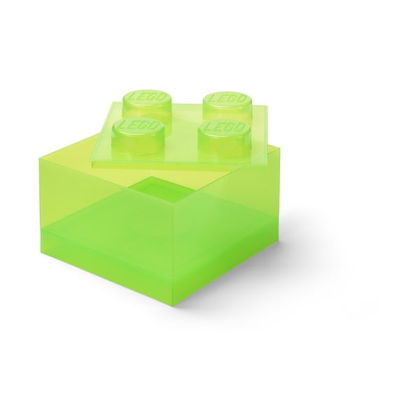 Cutie de depozitare pentru copii  verde din plastic 25x25x18 cm – LEGO®-image-3