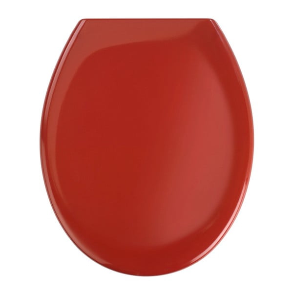 Capac WC cu închidere lentă Wenko Premium Ottana, 44,5 x 37,5 cm, roşu