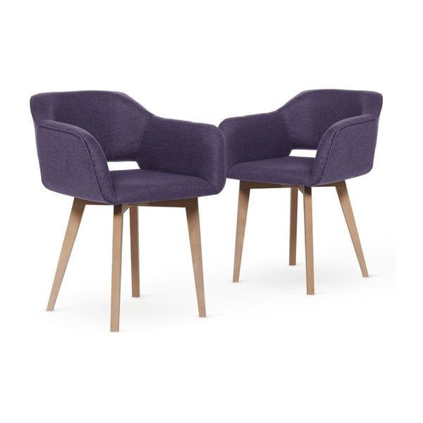 Set 2 scaune My Pop Design Oldenburger, violet