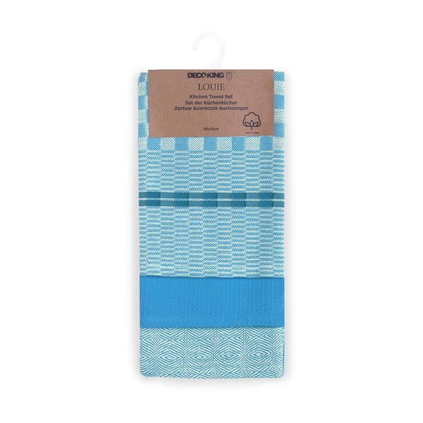 Prosoape de vase 3 buc. din bumbac 50x70 cm Louie – DecoKing-image-2
