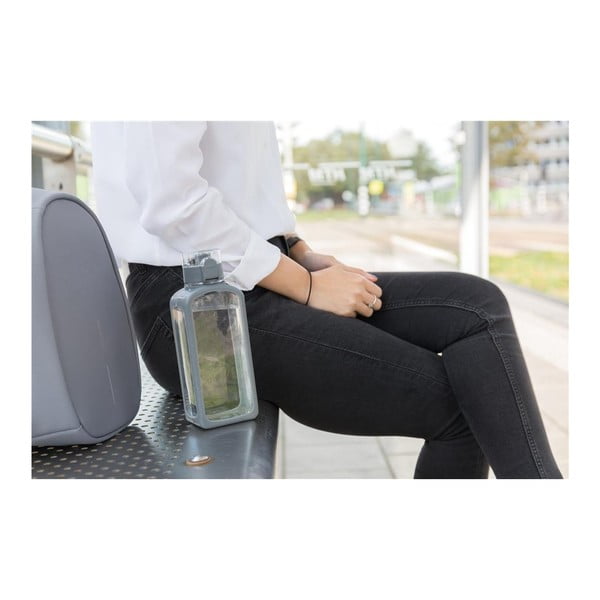 Sticlă cu sistem de deschidere automat XD Collection, 600 ml, gri-image-2