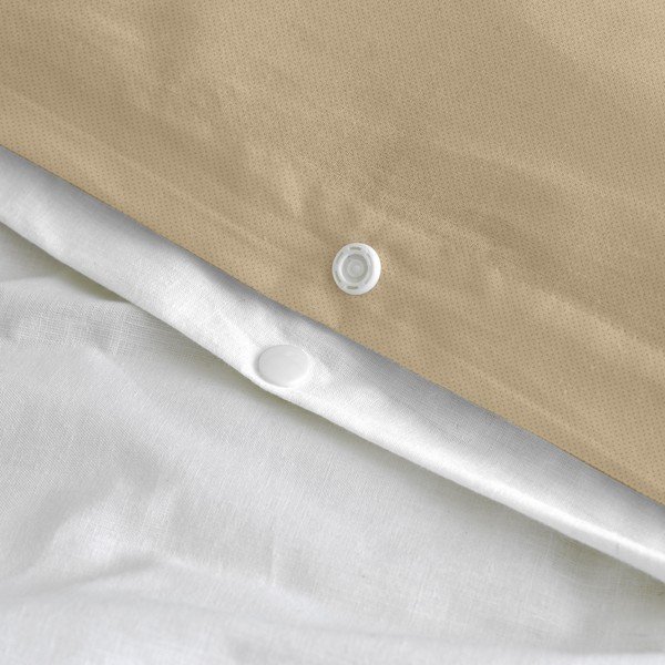 Husă de pilotă negru-alb-maro din bumbac pentru pat de o persoană 140x200 cm Blush sand – Blanc-image-4