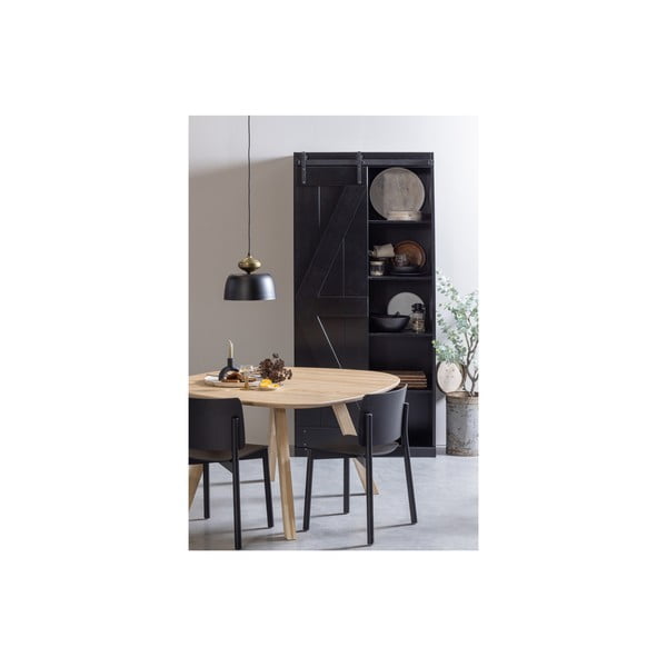 Lustră neagră cu abajur din metal ø 31 cm Linne – WOOOD-image-1