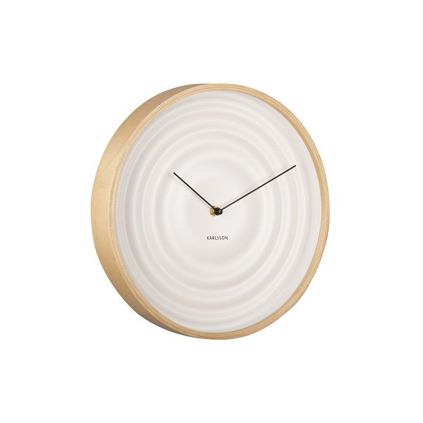 Ceas de perete Karlsson Ribble, ø 31 cm, alb-image-2