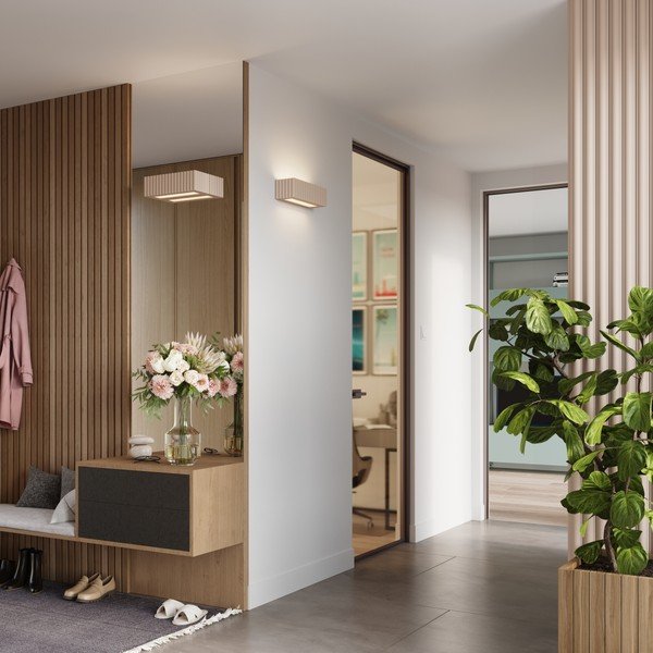 Aplică de perete taupe din ceramică Rivena – Sollux-image-1
