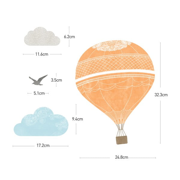 Set autocolante Ambiance Montgolfier-image-2