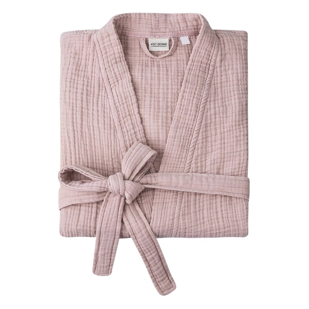 Halat roz S/M din muselină Kimono – Foutastic