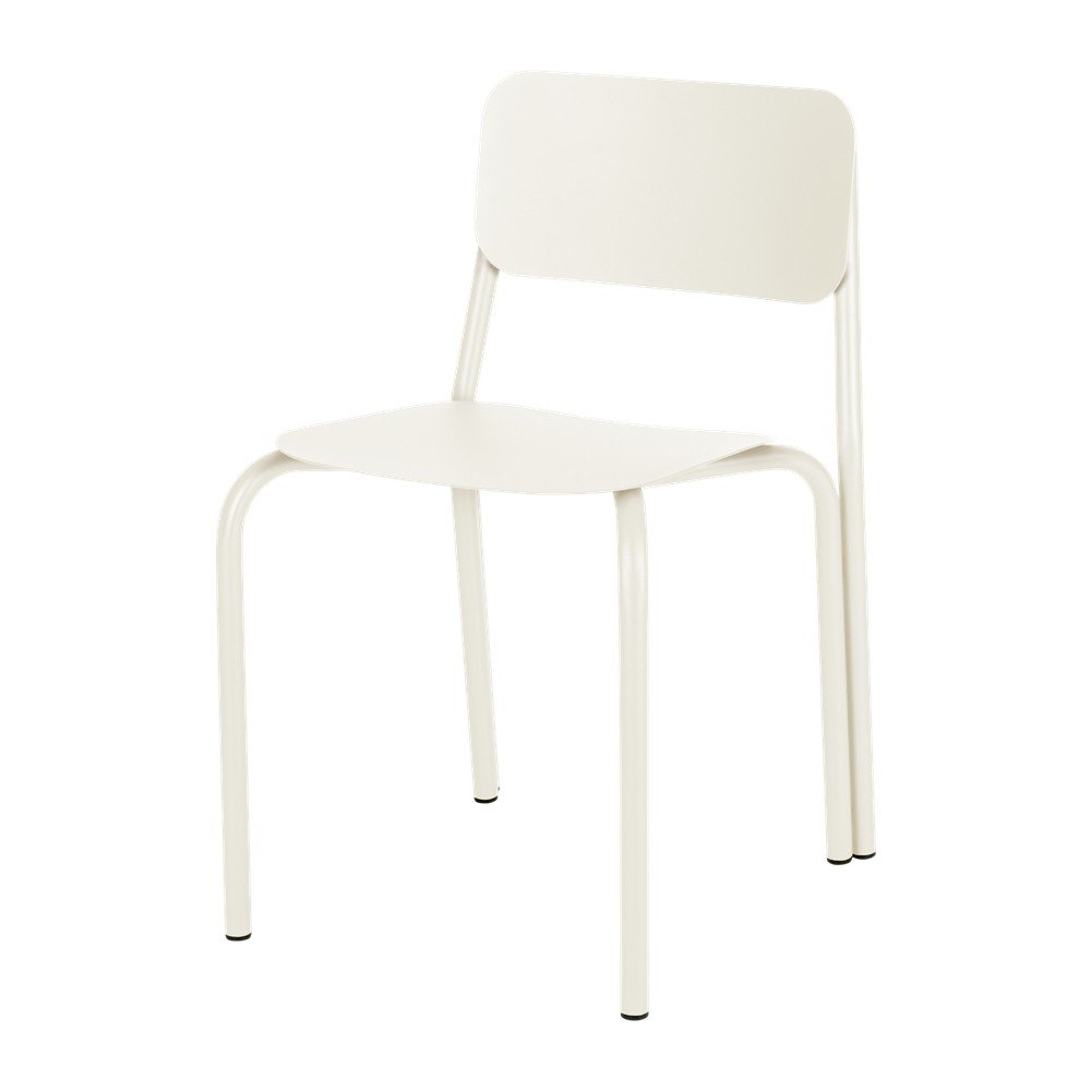 Scaun de grădină bej din metal Kei – noo.ma