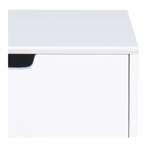 Noptieră Actona Mitra, 40 x 30 cm, alb-image-3