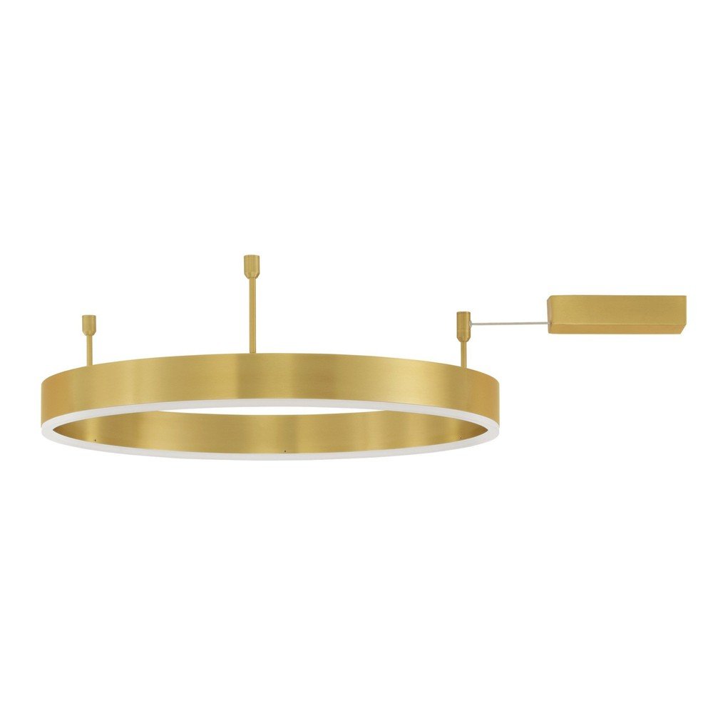 Plafonieră alămie LED cu intensitate reglabilă din aluminiu Motif – Nova Luce