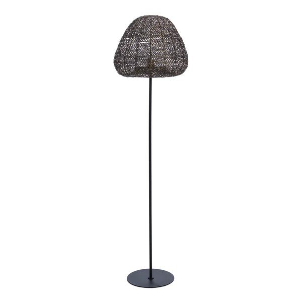 Lampadar negru mat/în culoarea bronzului cu abajur din metal (înălțime 162 cm) Finou – Light & Living-image-3
