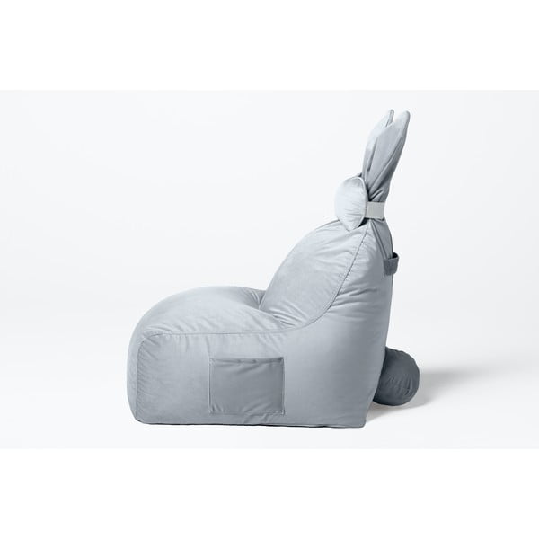 Fotoliu puf pentru copii gri deschis Funny Bunny – The Brooklyn Kids-image-4