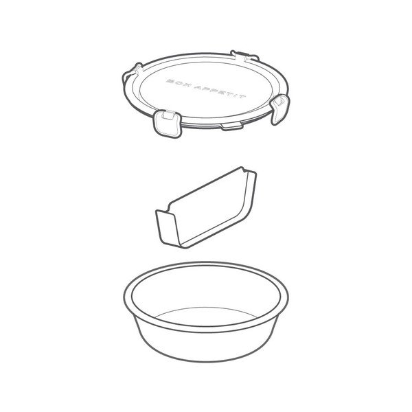 Cutie pentru gustări Black Blum Lunch Box, 660 ml-image-3