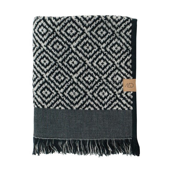 Prosop alb-negru din bumbac 70x140 cm Morocco – Mette Ditmer Denmark