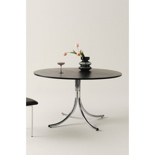 Masă de dining rotundă din metal ø 130 cm Chipley – Jotex-image-2