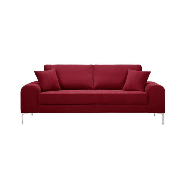 Canapea cu 3 locuri Corinne Cobson Dillinger, roșu