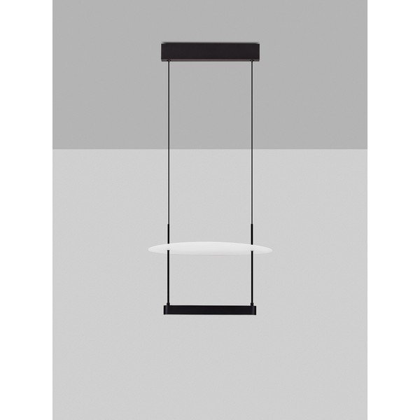 Lustră albă/negru-mat LED cu intensitate reglabilă din aluminiu ø 40 cm Diona – Nova Luce-image-4