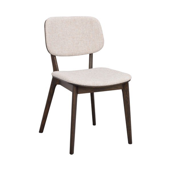 Scaun de dining crem/în culoare naturală închisă din lemn de stejar Barrett – Rowico