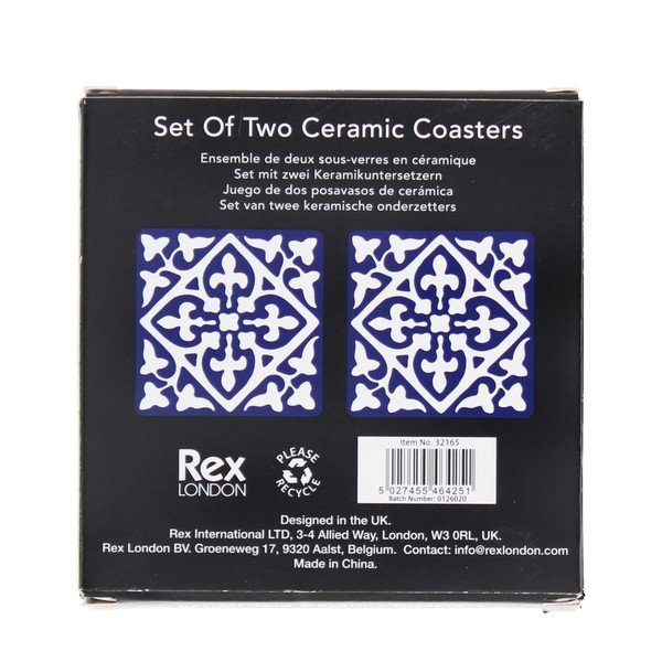 Coasters albastre 2 buc. din ceramică – Rex London-image-4