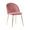 Set 2 scaune dining House Nordic Geneve, roz
