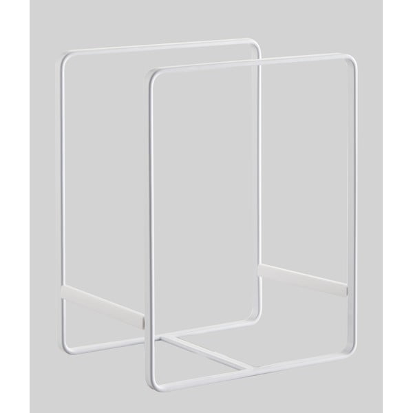 Suport metalic pentru farfurii Yamazaki Tower, alb-image-1