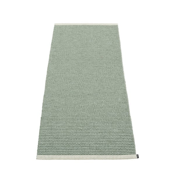 Covor tip traversă pentru interior și exterior verde deschis 60x150 cm Mono Sage Army – Pappelina