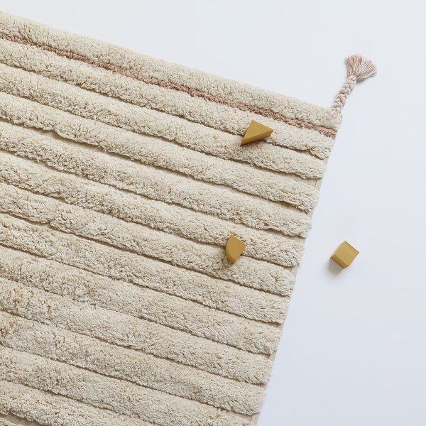 Covor crem/maro deschis lavabil 100x150 cm Dalia – Nattiot-image-3