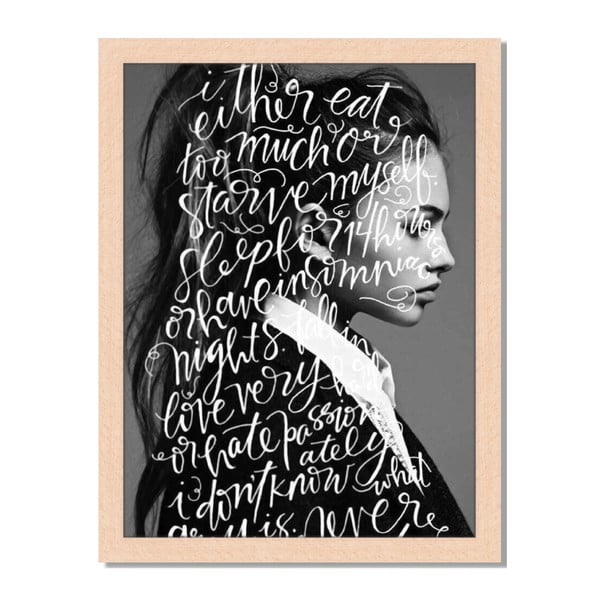 Tablou înrămat Liv Corday Scandi Doubts, 30 x 40 cm